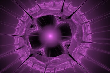 Poster - Computer generated fractal pattern and shape