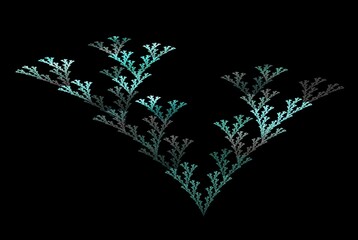 Poster - Computer generated fractal pattern and shape