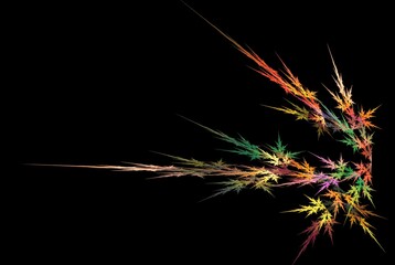 Poster - Computer generated fractal pattern and shape