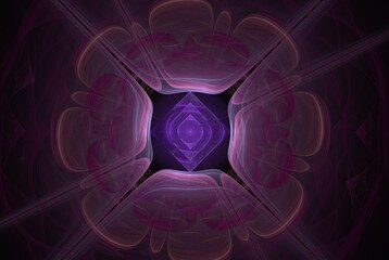 Poster - Computer generated fractal pattern and shape