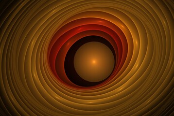 Poster - Computer generated fractal pattern and shape