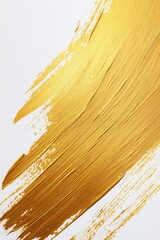 Wall Mural - Gold paint brush stroke