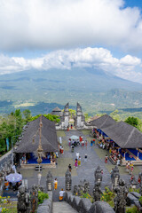 Wall Mural - Bali, Indonesia - October 22, 2024:  The ancient temple called 'Pura Lempuyang Luhur'. One of the oldest and the most revered temple in Bali.