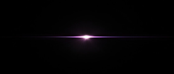 Wall Mural - A purple streak of light is shown in the dark background
