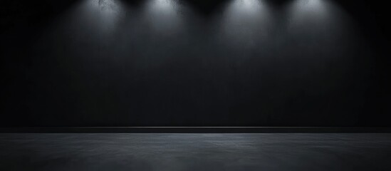 Poster - Abstract Dark Background with Spotlight Effects for Creative Inspiration and Text Placement