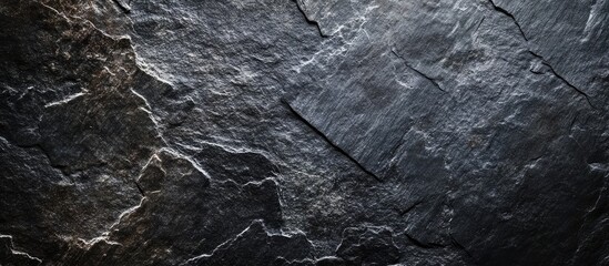Poster - Dark Grunge Stone Wall Texture with Empty Copyspace for Text Ideal for Backgrounds and Design Projects