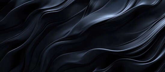 Poster - Elegant abstract dark texture with flowing movement ideal for background use and empty space for text or graphic overlays