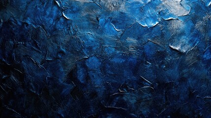 Fototapete - Textured Abstract Background in Deep Blue Tones for Modern Design and Artistic Projects