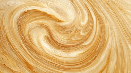 Poster - Elegant Cream Swirl Marble Background with Soft Waves and Subtle Textures for Sophisticated Design Use