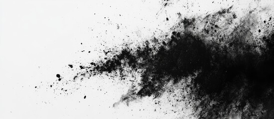 Poster - Monochrome Abstract Grunge Background with Dark Textured Space Ideal for Creative Copy and Design Projects