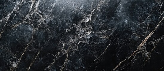 Poster - Elegant dark gray and black marble texture background with ample copyspace ideal for luxury designs and sophisticated presentations
