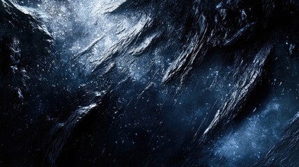 Fototapete - Futuristic Dark Blue Abstract Texture with Depth and Dimension for Digital Backgrounds