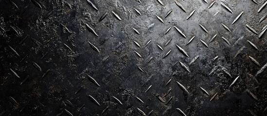Poster - Abstract textured dark metal background with scratched patterns suitable for commercial design and empty space for text insertion