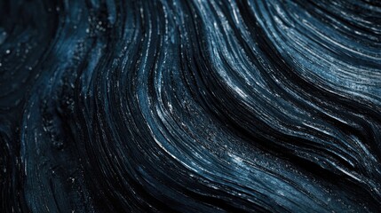 Poster - Elegant Dark Blue Textured Wood Surface Ideal for Backgrounds and Design Projects
