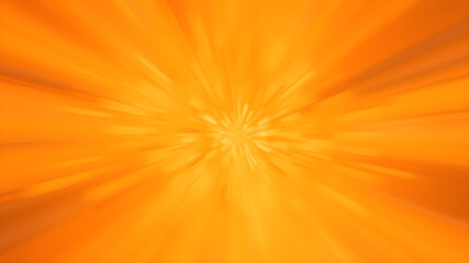 Wall Mural - blurred orange zoom perspective background. abstract soft explosion effect. generative ai
