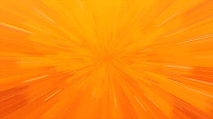 Wall Mural - blurred orange zoom perspective background. abstract soft explosion effect. generative ai