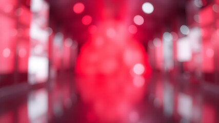 Wall Mural - blurred red zoom perspective background. abstract soft explosion effect. generative ai