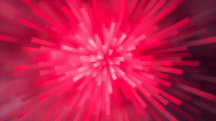 Wall Mural - blurred red zoom perspective background. abstract soft explosion effect. generative ai