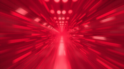 Wall Mural - blurred red zoom perspective background. abstract soft explosion effect. generative ai