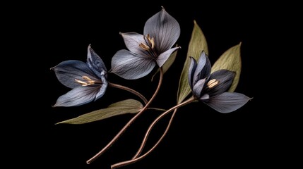 beautiful flower on dark background