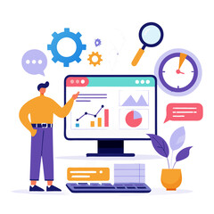 Poster - Visual representation of data analysis with a focus on metrics and performance monitoring tools