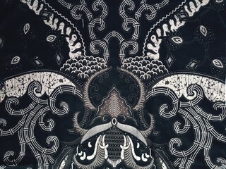 Beautiful Indonesian batik background and patterns covered with cultural motifs