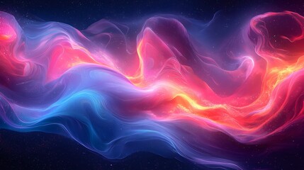 Colorful nebula clouds swirling in the vastness of space