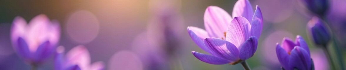 Canvas Print - delicate lavender petals unfolding in the garden, flowers, peaceful