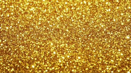 Poster - Vibrant golden glitter texture for backgrounds, crafts, and festive occasions, adding sparkle and glamour to any project.