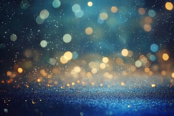 Poster - A mesmerizing blur of shimmering lights and soft bokeh, creating a dreamy, magical atmosphere for various themes.
