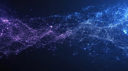 Poster - Vibrant abstract background illustrating data and connection in a high-tech digital landscape.