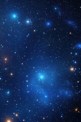 Poster - A stunning view of the night sky filled with shimmering stars and deep blue hues, perfect for celestial-themed projects.