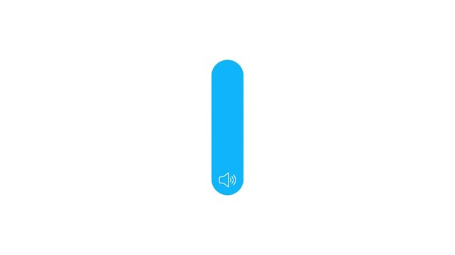 volume button icon for ui and ux design 4k animated