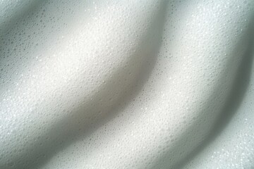 Poster - Soft white foam with delicate bubbles creating a smooth, textured appearance for various creative uses.