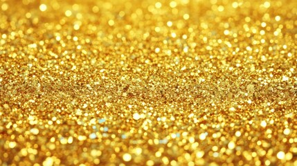 Poster - a sparkling golden texture with shimmering glitter, perfect for backgrounds and design projects that