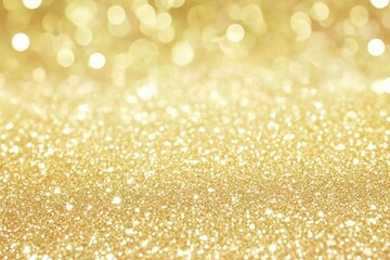 Poster - Shimmering golden glitter background creating a luxurious, festive atmosphere for design and decoration projects.
