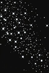Poster - A beautiful display of sparkling stars against a dark night sky, creating a mesmerizing and tranquil atmosphere.