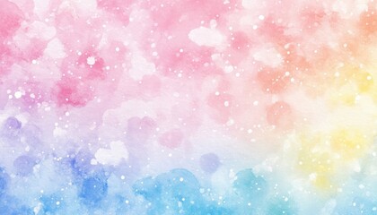 Poster - Elegant watercolor background showcasing soft pastel colors, perfect for invitations, wallpapers, and artistic designs.
