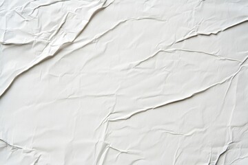 Poster - Textured background with soft creases and wrinkles in a white surface, ideal for artistic and design projects.