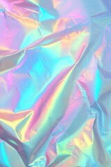 Poster - Shimmering iridescent foil with a rainbow of colors and smooth texture, perfect for creative backgrounds and designs.