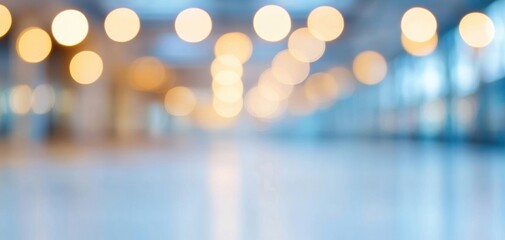 Poster - A soft-focus background featuring warm bokeh lights, creating an inviting and dreamy atmosphere for various uses.