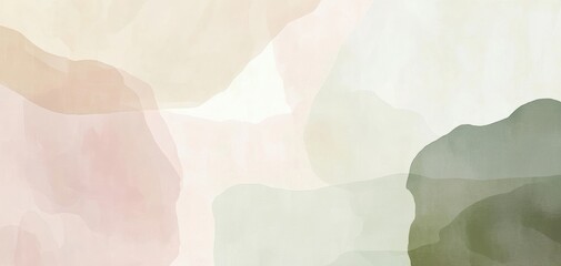 Poster - Soft abstract watercolor background with gentle hues, perfect for artistic and creative projects.