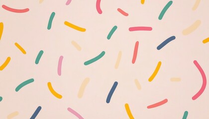 Poster - Colorful abstract shapes scattered on a neutral background, adding a modern touch to any creative project.