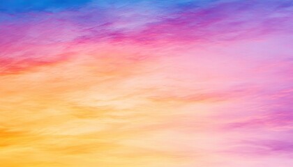 Wall Mural - A vibrant blend of orange, pink, and blue hues creates a stunning sky at sunset, perfect for artistic visuals.