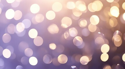 Poster - A dreamy background of softly blurred shimmering lights in warm hues, perfect for creating a magical atmosphere.