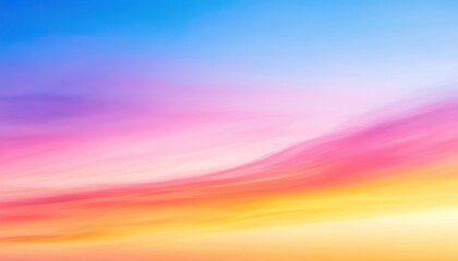 Poster - A stunning gradient sky with hues of pink, purple, and orange creating a serene and calming atmosphere at sunset.