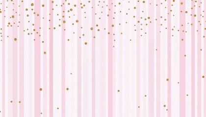 Poster - Elegant pink and gold striped background with sparkling dots, perfect for celebrations and festive occasions.