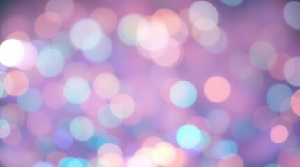 Poster - Bokeh Effect Showcasing a Blend of Purple and Pink Lights Creating a Dreamy and Abstract Look Wallpaper Background