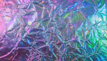 Wall Mural - holographic foil texture: iridescent abstract background