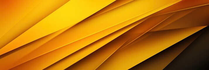 Poster - Vibrant Abstract Background with Geometric Layers in Shades of Yellow and Black, Perfect for Modern Designs and Creative Projects